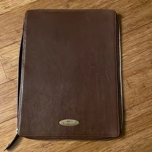 Brahmin Brown Leather Portfolio